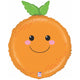 Orange Shaped Foil Balloon 66 cm Grabo
