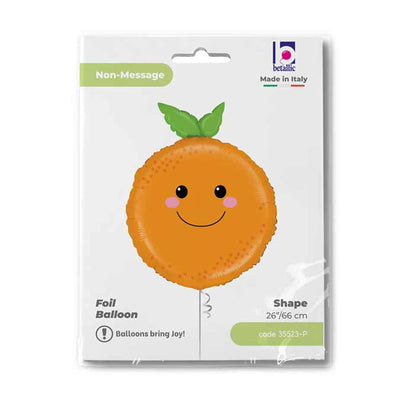Orange Shaped Foil Balloon 66 cm Grabo