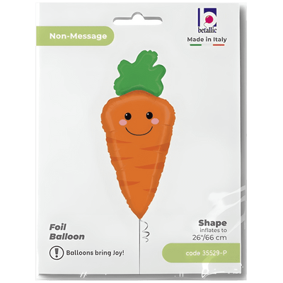 Foil Balloon Carrot Figure 66cm Grabo
