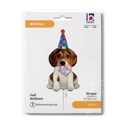 Balon Folie Figurina Happy Birthday Catelus 94cm