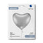 Balon Folie Jumbo Inima Argintie 91cm