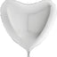 Balon Folie Jumbo Inima Alba 91cm