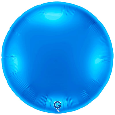 Balon Folie Rotund Albastru 91cm