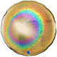 Balon Folie Jumbo Rotund Auriu Holografic 91 cm Grabo
