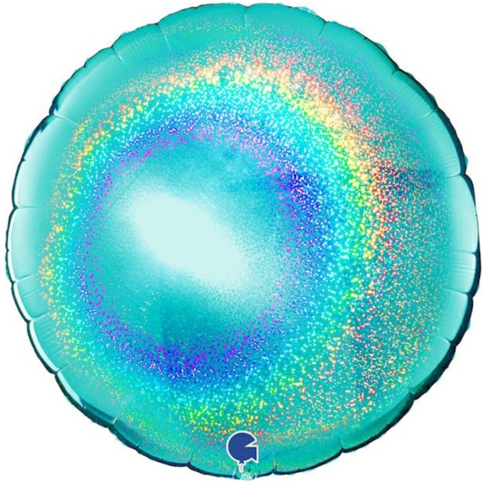 Balon Folie Jumbo Rotund Tiffany Holografic 91 cm Grabo