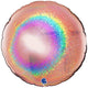 Balon Folie Jumbo Rotund Rose Gold Holografic 91 cm Grabo