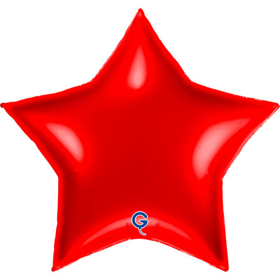 Balon Folie Stea Rosie 91cm