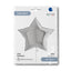 Balon Folie Stea Jumbo Argintiu 91 cm Grabo