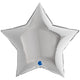 Balon Folie Stea Jumbo Argintiu 91 cm Grabo
