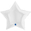 Jumbo White Star Foil Balloon 91 cm Grabo