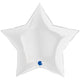 Balon Folie Stea Jumbo Alb 91 cm Grabo