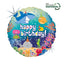 Balon Folie Happy Birthday Ocean 46cm
