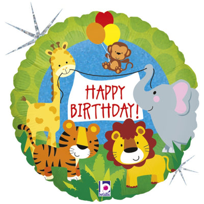 Foil Balloon Round HB Jungle 46 cm Grabo