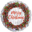 Balon Folie Rotund Craciun Rustic 46cm Grabo
