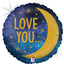 Foil Balloon Round To the Moon and Back 46 cm Grabo