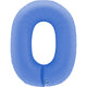 Balon Folie Cifra 0 Mat Lotus Blue 102cm