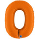 Balon Folie CIFRA 0 Portocaliu 102 cm Grabo