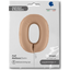Foil Balloon Jumbo NUMBER 0 Nude 102 cm Grabo