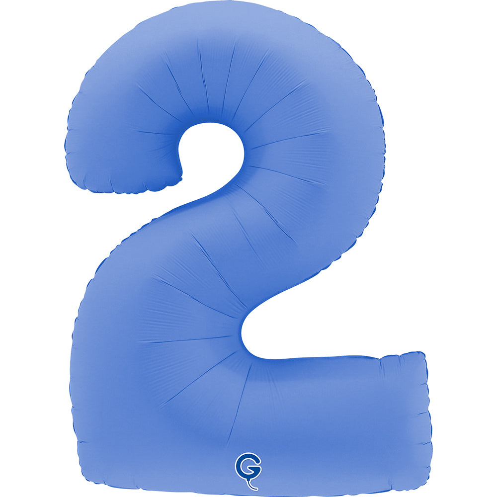 Balon Folie Cifra 2 Mat Lotus Blue 102cm