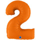 Balon Folie CIFRA 2 Portocaliu 102 cm Grabo