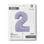 Number 2 Lilac Foil Balloon 102cm