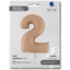 Jumbo Foil Balloon Nude NUMBER 2 102 cm Grabo