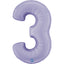 Balon Folie Cifra 3 Lila 102cm