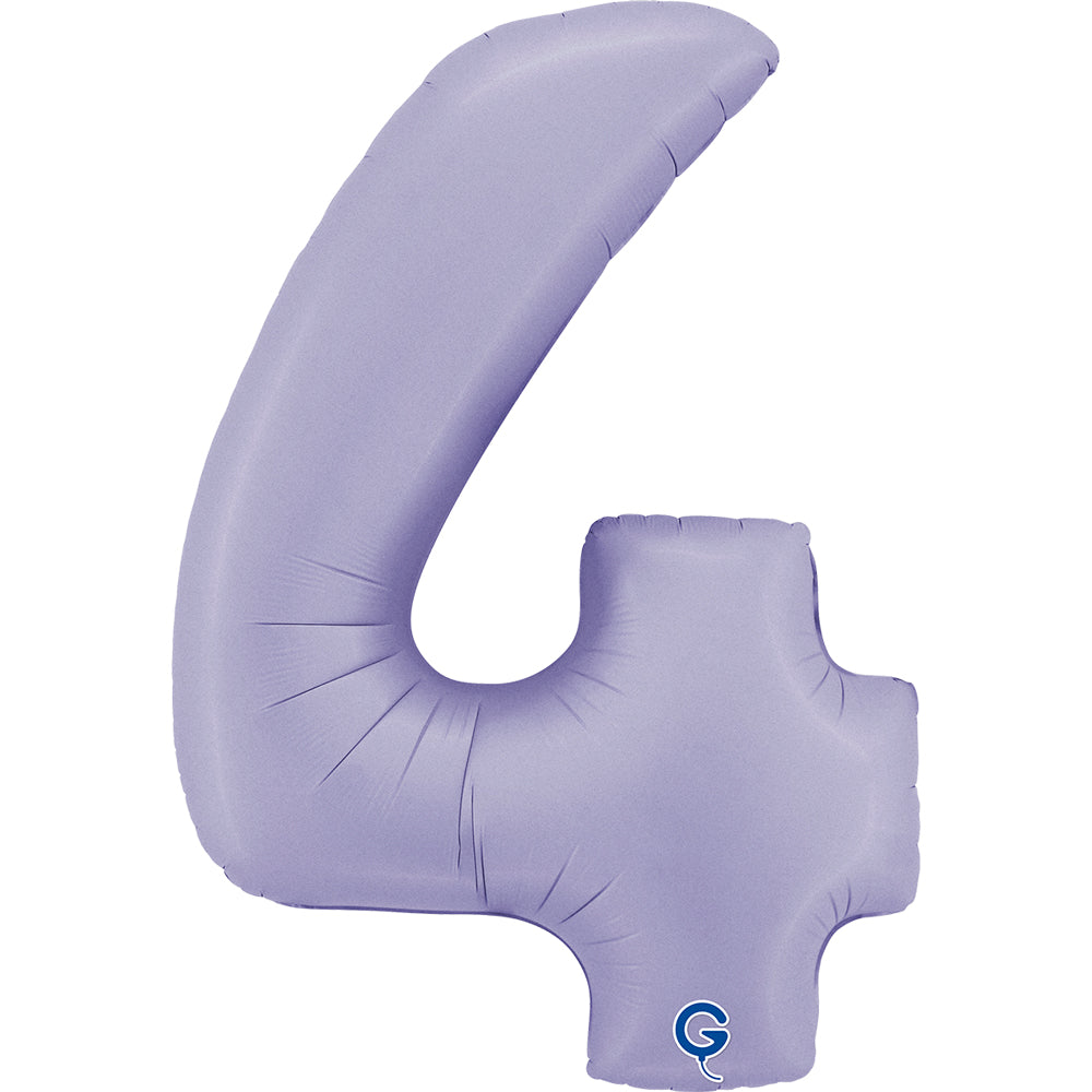 Balon Folie Cifra 4 Lila 102cm
