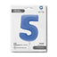 Number 5 Matte Lotus Blue Foil Balloon 102cm