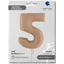 Jumbo Foil Balloon Nude NUMBER 5 102 cm Grabo