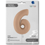 Jumbo Foil Balloon Nude NUMBER 6 102 cm Grabo