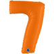 Balon Folie CIFRA 7 Portocaliu 102 cm Grabo