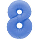 Balon Folie Cifra 8 Mat Lotus Blue 102cm