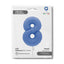 Matte Lotus Blue Number 8 Foil Balloon 102cm