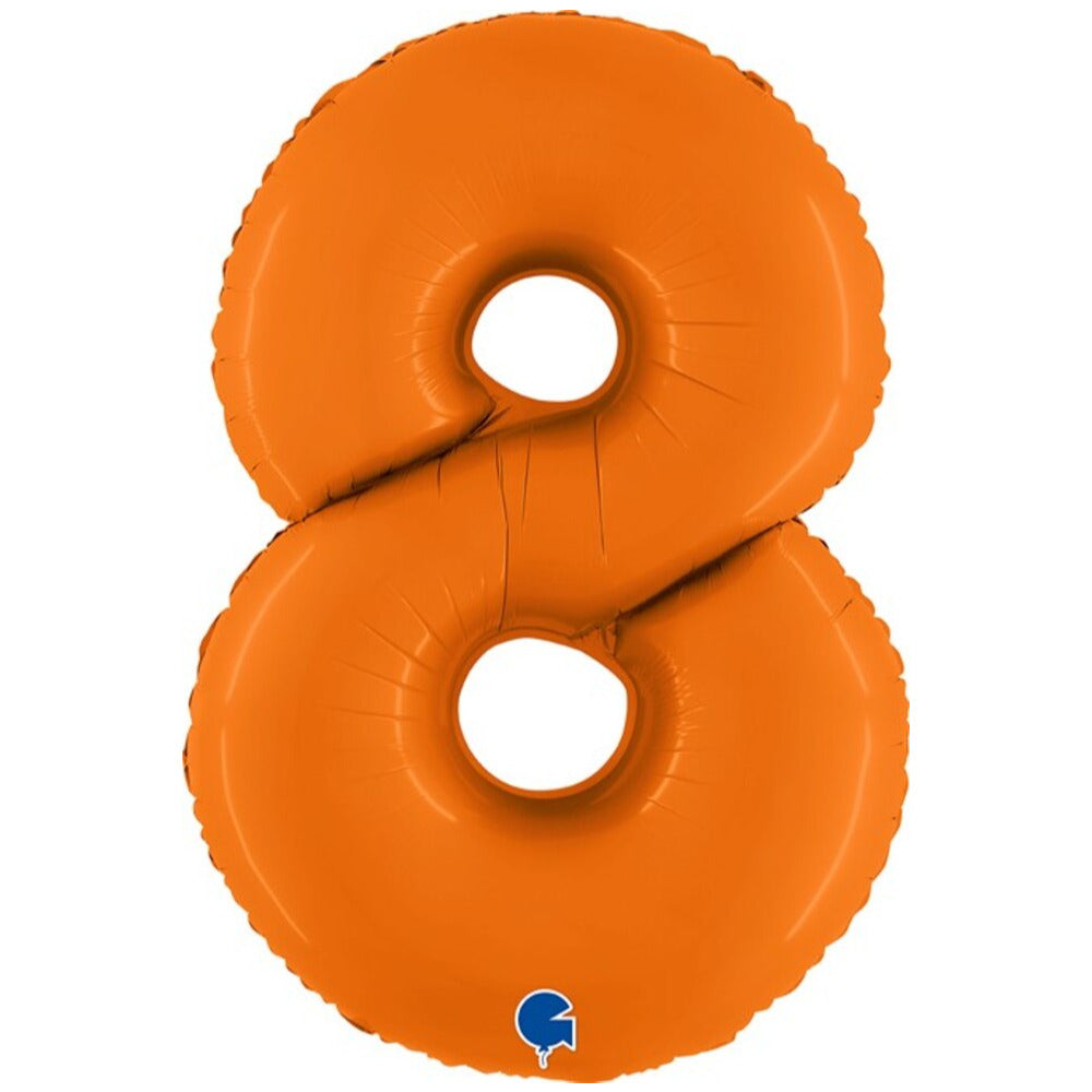 Balon Folie CIFRA 8 Portocaliu 102 cm Grabo