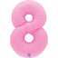 Balon Folie Cifra 8 Mat Sakura Pink 102cm