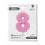 Balon Folie Cifra 8 Mat Sakura Pink 102cm