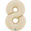 Balon Folie Cifra 8 Satin Cream 102cm