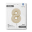 Balon Folie Cifra 8 Satin Cream 102cm