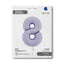 Number 8 Lilac Foil Balloon 102cm