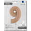 Jumbo Foil Balloon Nude NUMBER 9 102 cm Grabo