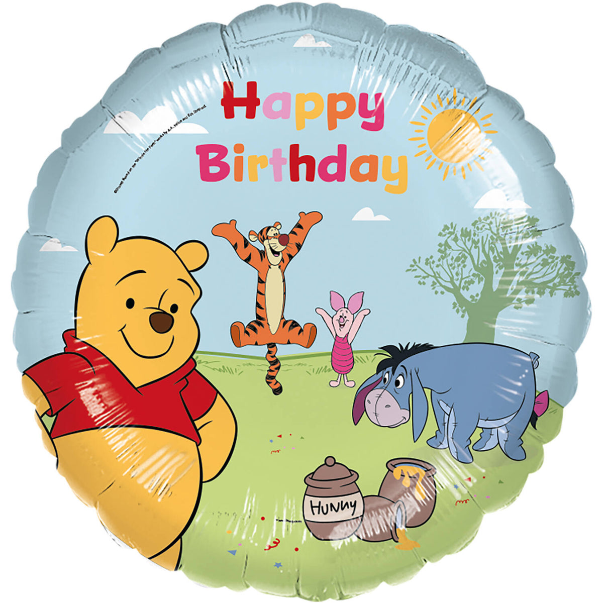Balon Folie Winnie The Pooh Happy Birthday 45cm