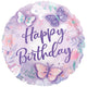 Balon Folie Happy Birthday Fluturi 43cm ANAGRAM 4288801