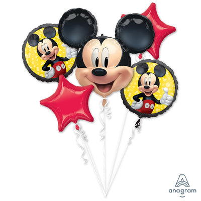 Buchet 5 Baloane Folie Mickey Mouse Forever ANAGRAM 4070101