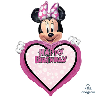 SuperShape Customizable Minnie Mouse Forever Foil Balloon 60x83cm ANAGRAM