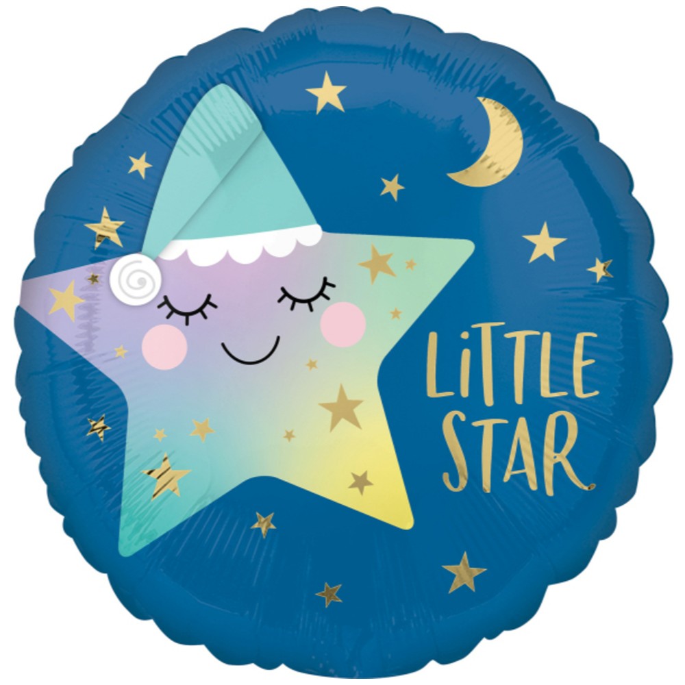 Foil Balloon Sleepy Little Star 43cm AMS 41668