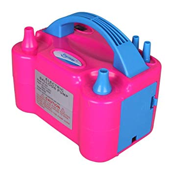 Pink Electric Air Balloon Pump for Latex and Foil Balloons