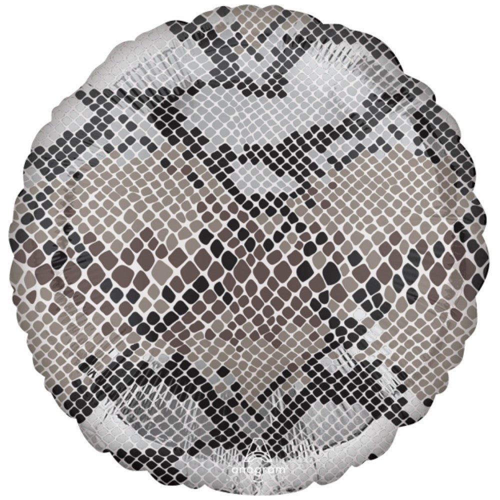 Snake Skin Animal Print Foil Balloon 43cm AMS 42383