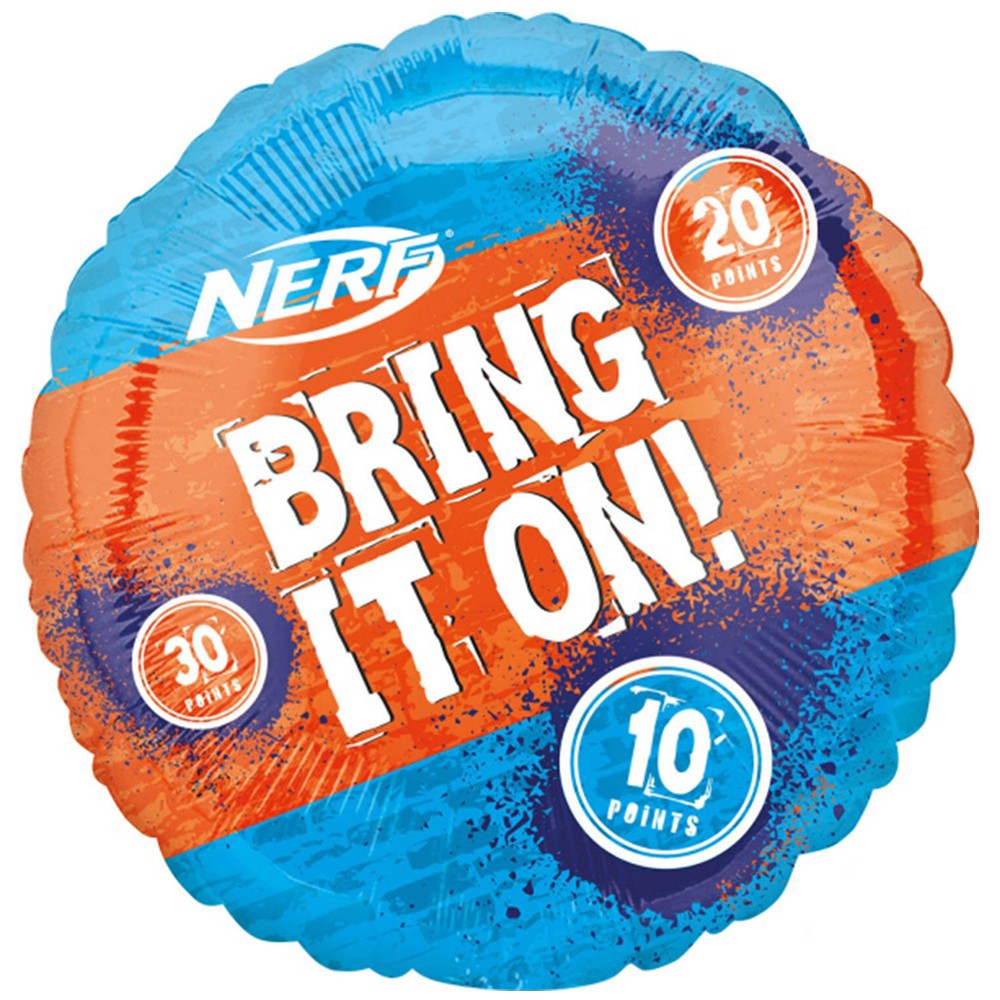 Jumbo Nerf Target Foil Balloon 71x71cm AMS 38444