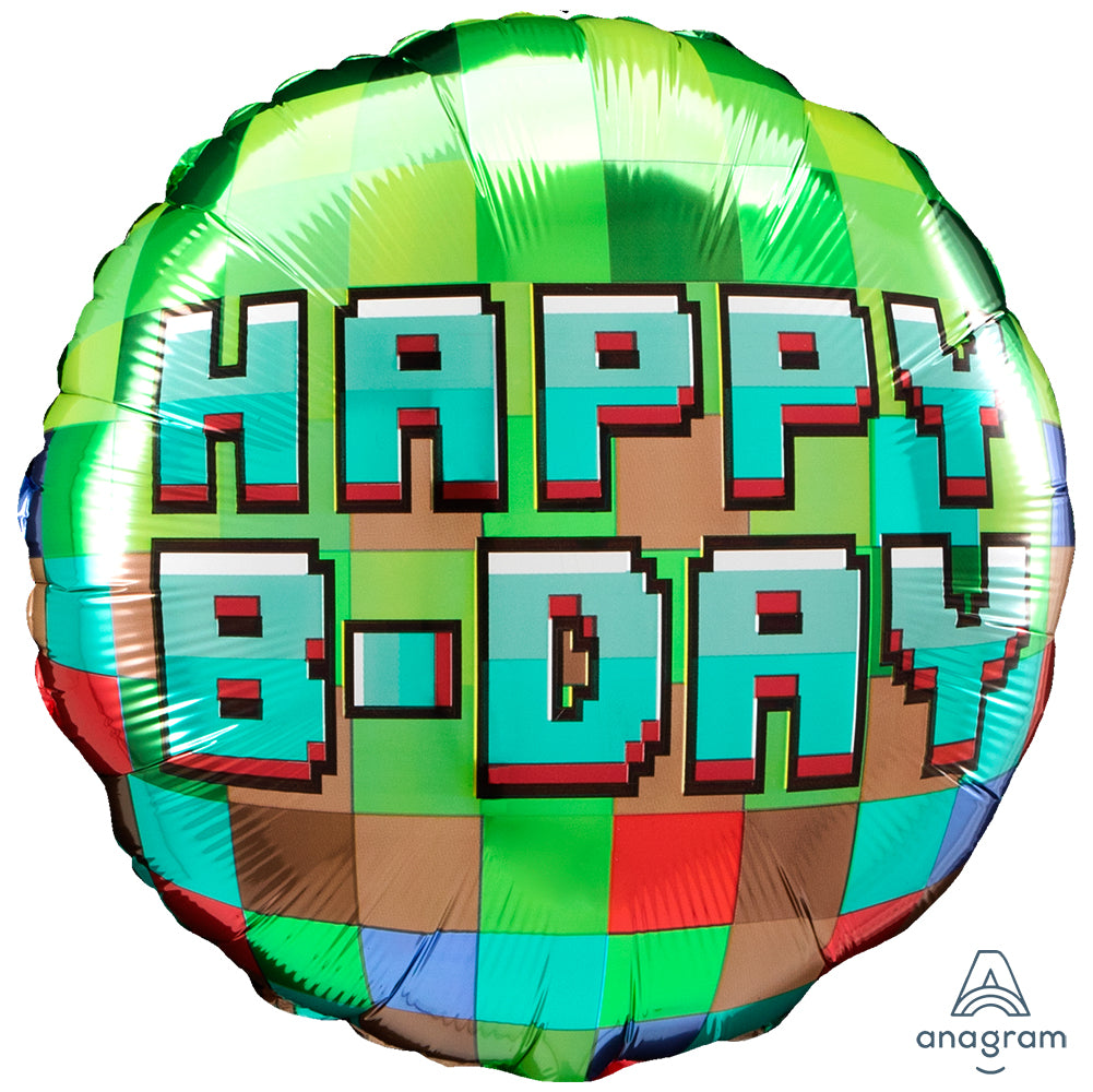 Pixel Party Foil Balloon 43cm ANAGRAM 4473901